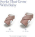 Owlet Extra Fabric Sock - Dusty Rose